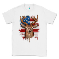 White deer american flag Classic Tee - JahusDesignShop