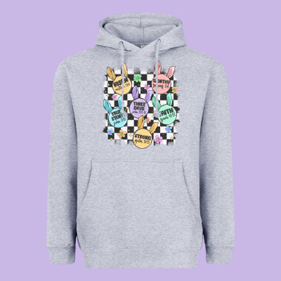 Easter Bunny Candy Heavyweight Hoodie Designed By Maliassmallbusiness