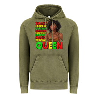 Vintage Olive black queen quotes juneteenth Vintage Hoodie - texasbilliewilder