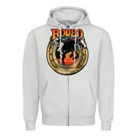 Dove Grey rodeo Zipper Hoodie - JahusDesignShop