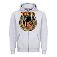 Heather Grey rodeo Zipper Hoodie - JahusDesignShop