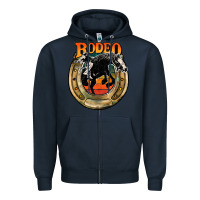 Navy rodeo Zipper Hoodie - JahusDesignShop