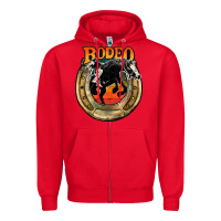 Red rodeo Zipper Hoodie - JahusDesignShop