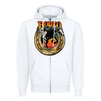 White rodeo Zipper Hoodie - JahusDesignShop