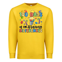 Lemon 100 days of embracing differences Premium Sweatshirt - MaliasSmallBusiness