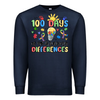 Navy 100 days of embracing differences Premium Sweatshirt - MaliasSmallBusiness