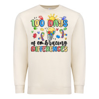 Sandshell 100 days of embracing differences Premium Sweatshirt - MaliasSmallBusiness