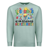 Seafoam 100 days of embracing differences Premium Sweatshirt - MaliasSmallBusiness