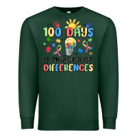 Sports Green 100 days of embracing differences Premium Sweatshirt - MaliasSmallBusiness