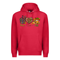 Cardinal Peace Love Fiesta Premium Hoodie - BundleAndBundleShop