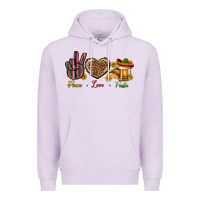 Lilac Peace Love Fiesta Premium Hoodie - BundleAndBundleShop