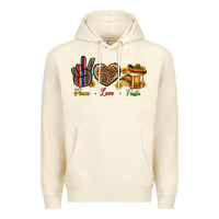 Sandshell Peace Love Fiesta Premium Hoodie - BundleAndBundleShop