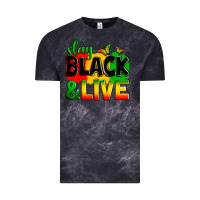 Cloud Black stay black and live Vintage Tee - Zillion Design Studio