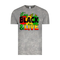Cloud Rock stay black and live Vintage Tee - Zillion Design Studio