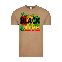 Stay Black And Live Vintage Tee | Teevron