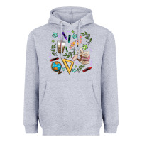 Heather Grey teacher tools Heavyweight Hoodie - MaliasSmallBusiness
