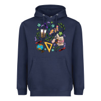 Navy teacher tools Heavyweight Hoodie - MaliasSmallBusiness