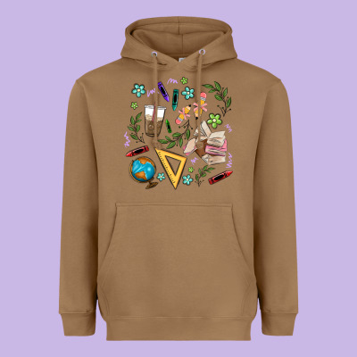 Teacher Tools Heavyweight Hoodie Designed By Maliassmallbusiness