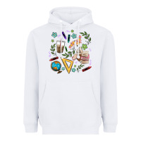 White teacher tools Heavyweight Hoodie - MaliasSmallBusiness