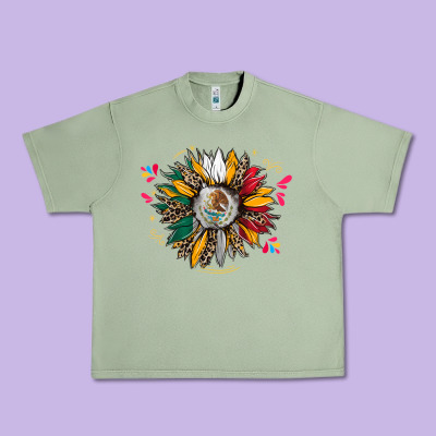 Mexican Sunflower Urban Heavy Tee Designed By Cts Tumbler Store