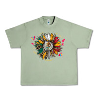 Oil Green mexican sunflower Urban Heavy Tee - CTS Tumbler Store