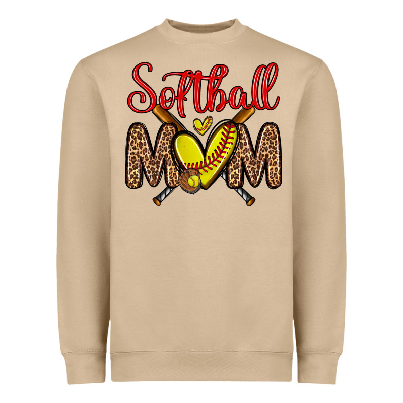 Softball Mom Heavyweight Sweatshirt by Zillion Design Studio | Teevron