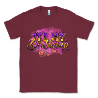 Burgundy it's my birthday Classic Tee - AdoDesignShop