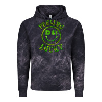 Cloud Black feeling lucky with leopard Vintage Hoodie - RanaPortraitStore