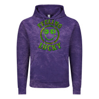 Cloud Purple feeling lucky with leopard Vintage Hoodie - RanaPortraitStore