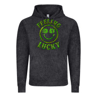 Vintage Black feeling lucky with leopard Vintage Hoodie - RanaPortraitStore