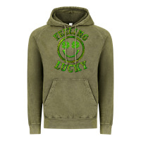 Vintage Olive feeling lucky with leopard Vintage Hoodie - RanaPortraitStore