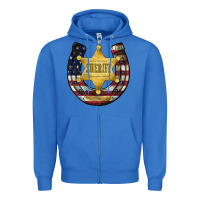 True Royal sheriff american flag Zipper Hoodie - JahusDesignShop