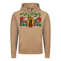 Vintage Coffee mexican mom our lady of guadalupe leopard Vintage Hoodie - JahusDesignShop