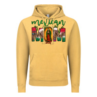 Vintage Mustard mexican mom our lady of guadalupe leopard Vintage Hoodie - JahusDesignShop