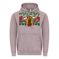 Vintage Zinc mexican mom our lady of guadalupe leopard Vintage Hoodie - JahusDesignShop