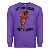 Purple out here lookin like a snack boujee Premium Sweatshirt - MaliasSmallBusiness