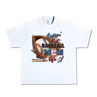 White livin' that baseball mom life Urban Heavy Tee - Zillion Design Studio