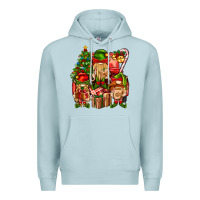 Blue Mist Christmas Elf Truck Premium Hoodie - BundleAndBundleShop