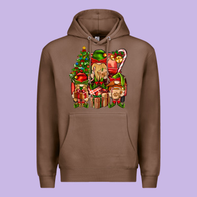 Christmas Elf Truck Premium Hoodie Designed By Bundleandbundleshop
