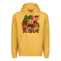 Mustard Christmas Elf Truck Premium Hoodie - BundleAndBundleShop