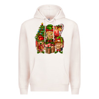 Pale Pink Christmas Elf Truck Premium Hoodie - BundleAndBundleShop