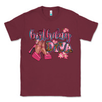 Burgundy birthday diva Classic Tee - AdoDesignShop