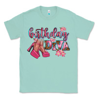 Seafoam birthday diva Classic Tee - AdoDesignShop