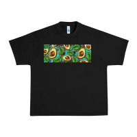 Black avacado with turquoise and leopard background 11 oz mug Urban Heavy Tee - BarkalooDesign