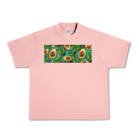 Salmon avacado with turquoise and leopard background 11 oz mug Urban Heavy Tee - BarkalooDesign