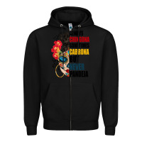 Black always chingona sugar skull Zipper Hoodie - BundleAndBundleShop