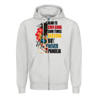 Dove Grey always chingona sugar skull Zipper Hoodie - BundleAndBundleShop