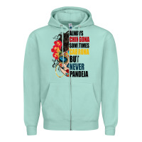 Seafoam always chingona sugar skull Zipper Hoodie - BundleAndBundleShop