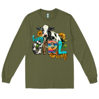 Army Green hay girl hay Long Sleeve Tee - AdoDesignShop