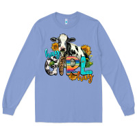 Colony Blue hay girl hay Long Sleeve Tee - AdoDesignShop